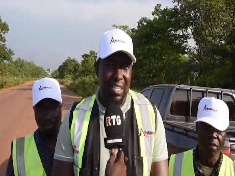 Travaux d'entretien de la route Kankan - Siguiri