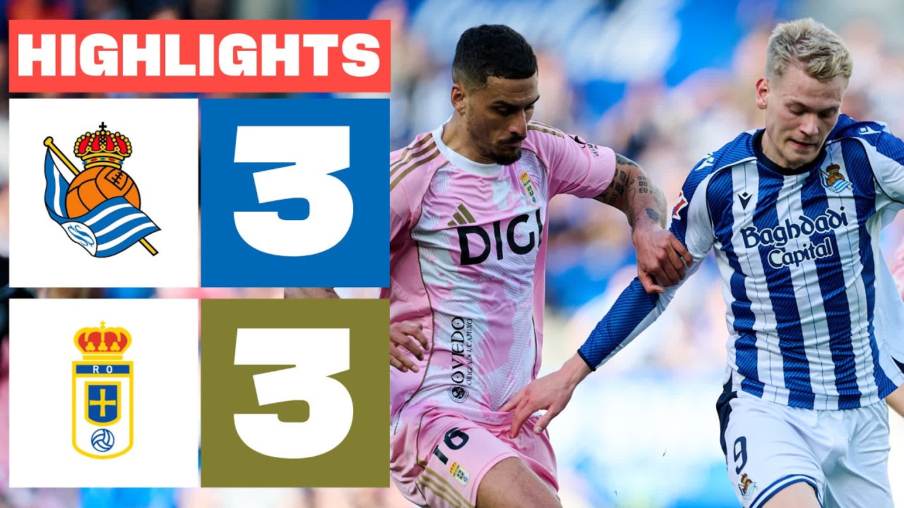 REAL SOCIEDAD 3 - 3 REAL OVIEDO | RESUMEN LALIGA EA SPORTS