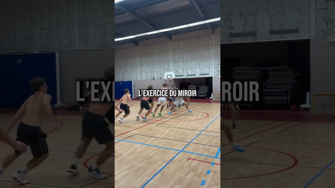 Un exercice genial qui reprend les qualités nécessaires au basket #astuce #basketball