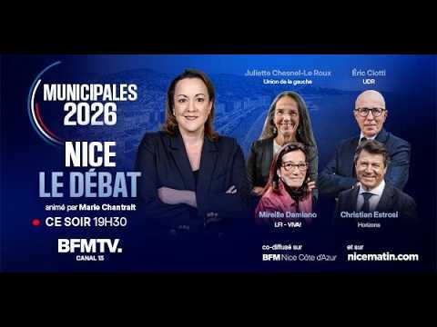 Revivez le débat des quatre candidats aux élections municipales à Nice de BFMTV avec Nice-Matin